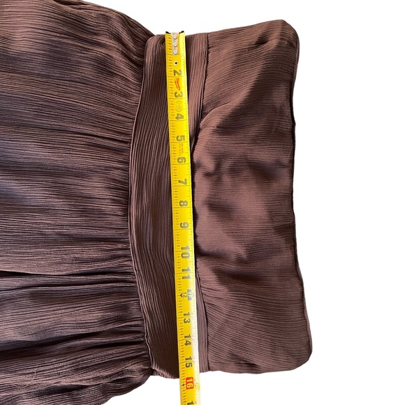 J.Crew Brown Strapless A Line Dress Size 14 - Picture 8 of 9